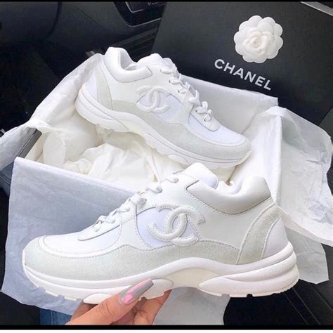 white chanel shoes|chanel sneakers white.